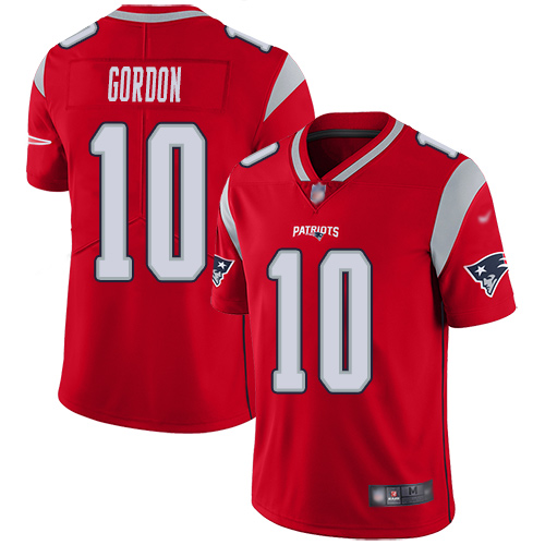 New England Patriots Football #10 Inverted Legend Limited Red Men Josh Gordon NFL Jersey